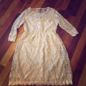 Ivory lace dress